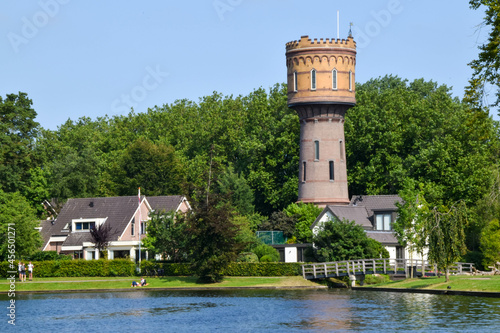 former water tower in the center of the city of Woerden near Utrecht, the Netherlands