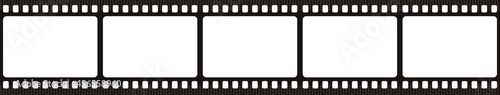 Film strip. Retro film strip frame. Cinema filmstrip template. Vector illustration.