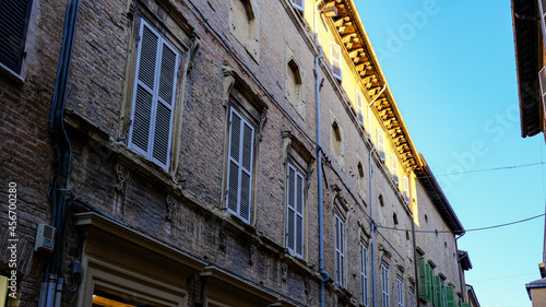 view of the historic center of Fano, Marche, Italy