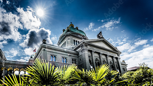 This is the Swiss parliament, called the Bundeshaus, in Bern, Switzerland