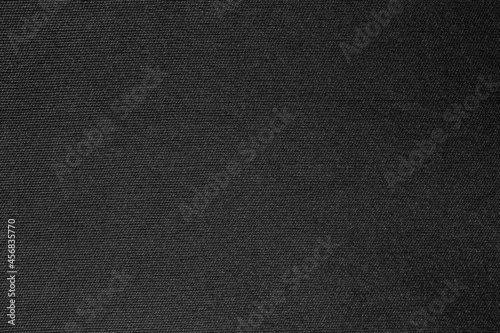 Black fabric cloth polyester texture and textile background.