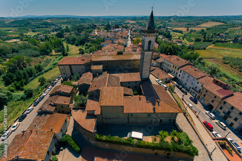 Panorama miasta z lotu ptaka