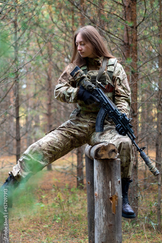Female serviceman