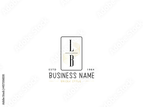 Letter LB Logo, Minimal lb logo icon design for wedding, fashion, apparel and clothing brand or all kind of use
