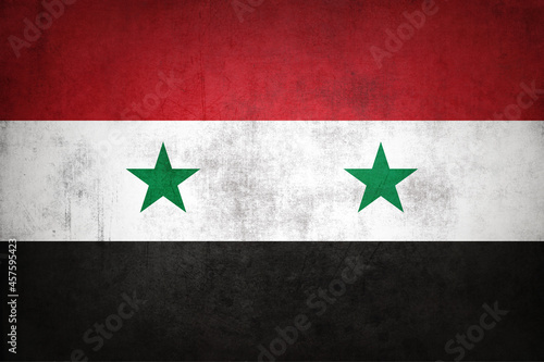 Grunge Syria flag