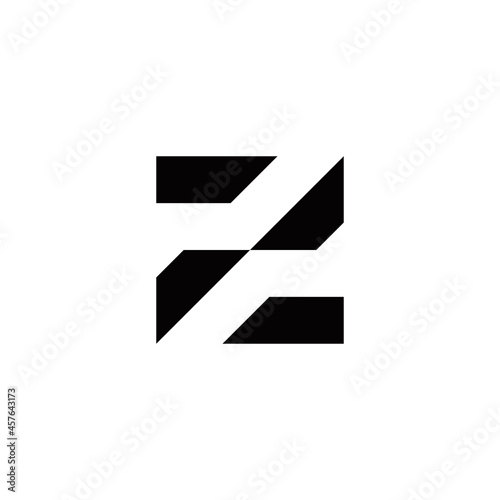 z initial logo design vector template