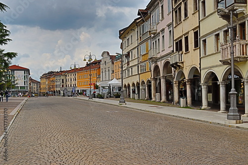 ancient architecture city of Belluno Italy