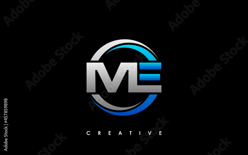 ME Letter Initial Logo Design Template Vector Illustration
