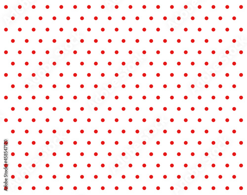 Christmas seamless pattern with red dots on white background, Christmas decoration, design for Holidays decoration, wrapping paper, print, fabric or textile, Christmas card, vector illustration