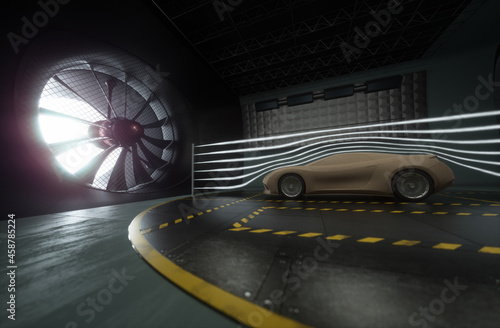 Aerodynamic Tunnel Prototype Sports Car Concept