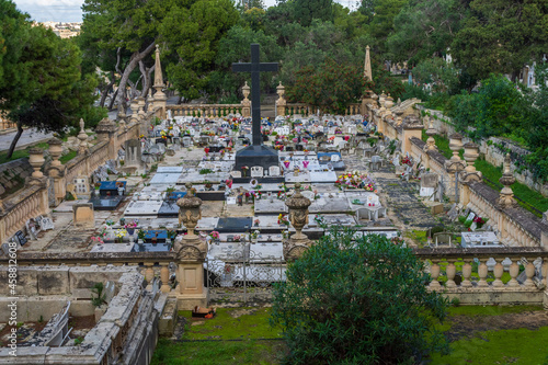 The Santa Maria Addolorata Cemetery known simply as the Addolorata Cemetery was opened on May 9, 1869 and is the largest burial ground in the Malta. 