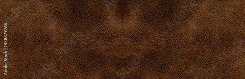 Genuine cowhide texture close up, brown cowhide texture can be background
