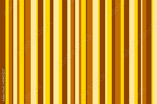 Striped background. Background of brown, yellow and beige stripes. Vertical stripes. Vector.