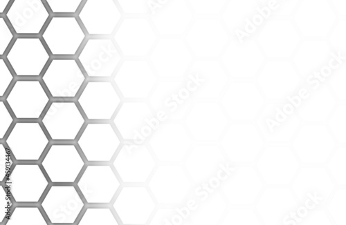 White octagonal background with copy space