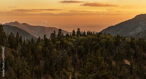 California San Bernardino National Forest Mountains Sunset