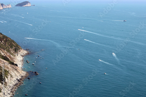 Traffico di natanti nella baia di Porto Venere