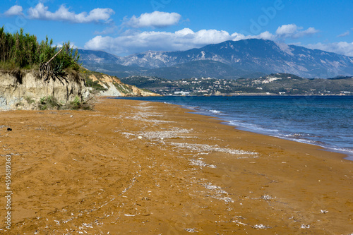 Red sands of Xi beach, Kefalonia, Ionian Islands, Greece