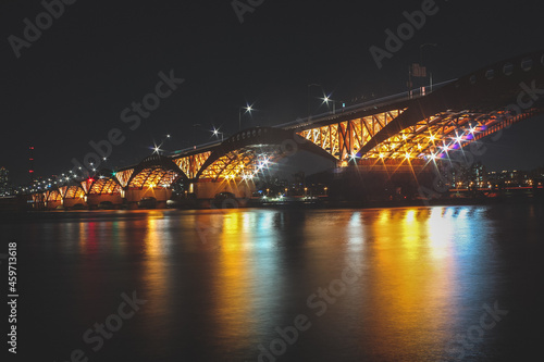 Long exposure bridge in Seoul