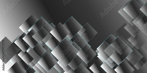 Abstract 3d Background Black and White