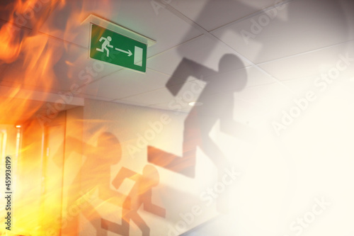 emergency exit abstraction and fire in the workplace