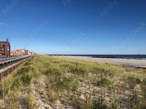 A View of the Beach and Dunes at Long Beach, New York.