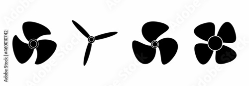 propeller icon set, propeller vector set symbol