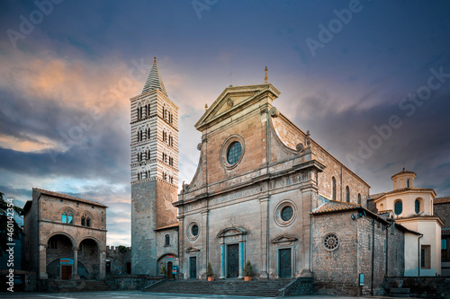 Pope Palace and Cathedral complex in the medieval town of Viterbo