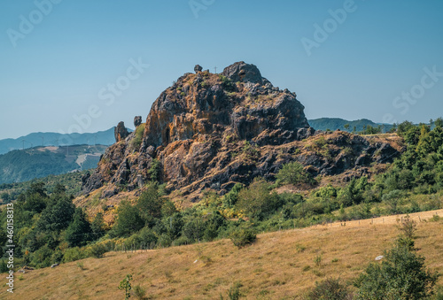 San Zanobi Stone - Sasso di San Zanobi - ophiolites rock formation in the municipality of Firenzuola, Tuscany, Italy