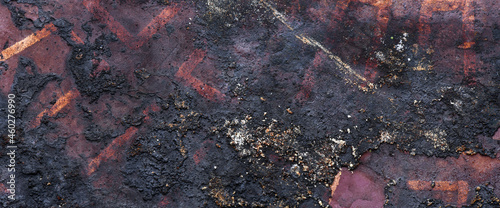 grunge background with scratches, scary dark color, metal texture