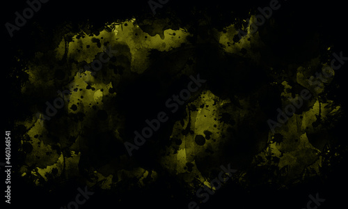 Czarne tło w żółte plamy.