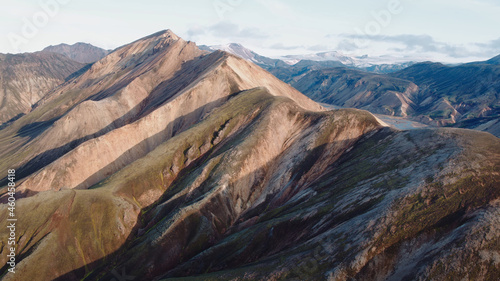 beautiful nature of Iceland, mountains, rivers, sea, green landscapes