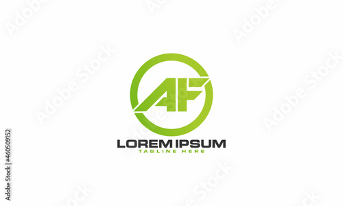 The Best Design AF logo unique modern minimalist simple creative abstract and vector