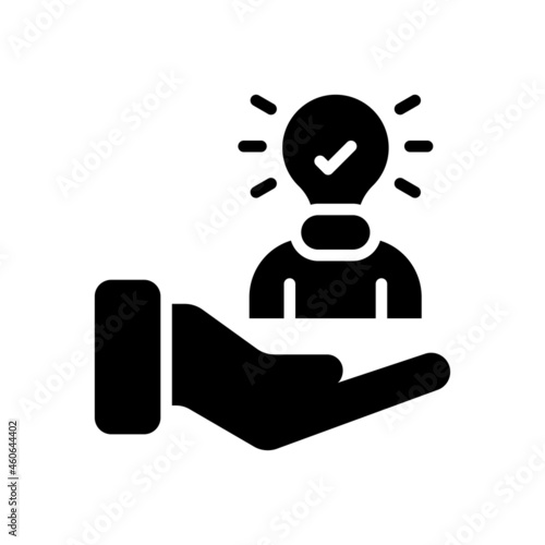 Experts opinion vector solid icon style illustration. EPS 10 file