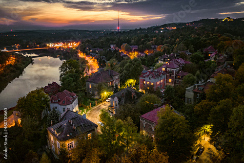 Salwator in Krakow during sunset