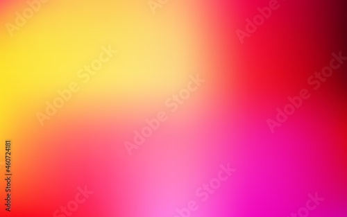 Light pink, yellow vector gradient blur template.