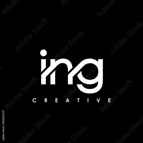 ING Letter Initial Logo Design Template Vector Illustration