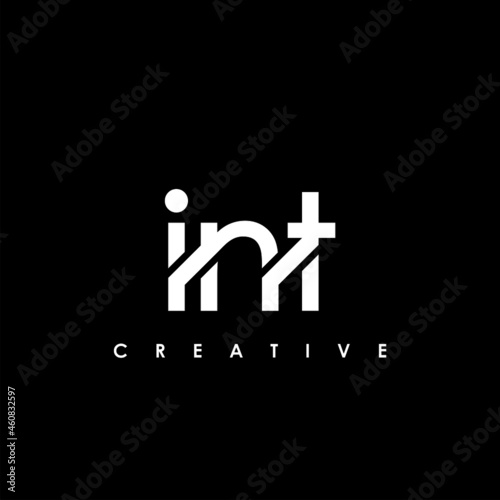 INT Letter Initial Logo Design Template Vector Illustration