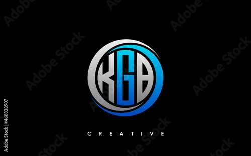 KGB Letter Initial Logo Design Template Vector Illustration