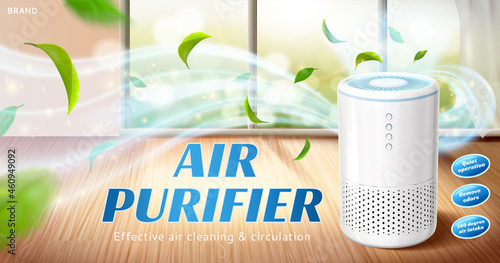 Home air purifier ad