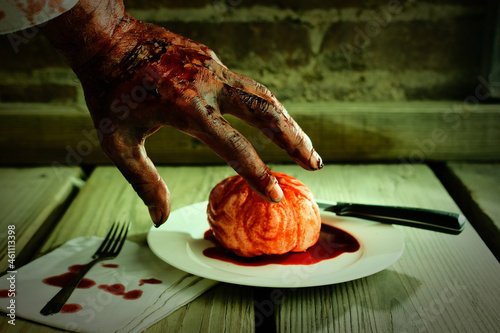 Zombie Brains Dinner Concept