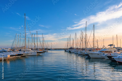 yachts in the harbour of trapani