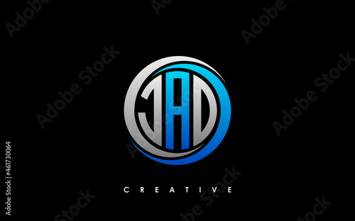 JAD Letter Initial Logo Design Template Vector Illustration