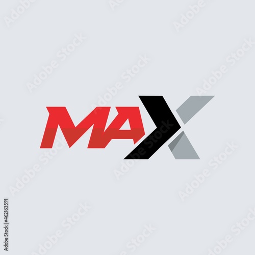 max typography logo vector design
