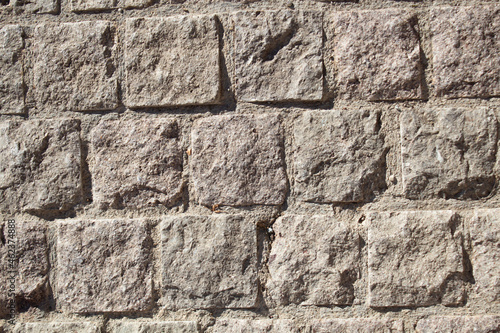 wall of basalt stones as a background