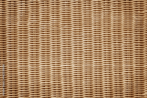 Seamless pattern realistic texture of woven rattan. The texture of the wooden basket background for design