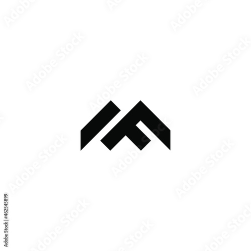 fm latter vector logo abstrack