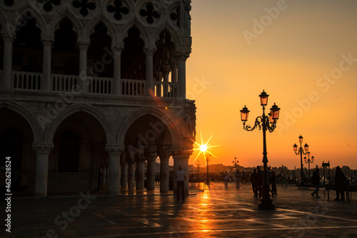 Piazza San Marco in Venice at dawn