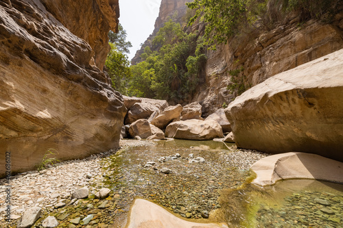 Tourist visit Wadi Lajab in the Jazan region south west of Saudi Arabia 