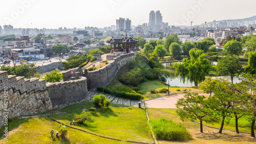 Hwaseong Fortress or Suwon Hwaseong in the centre of Suwon, South Korea