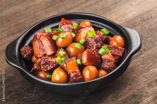 Quail Eggs Stew with belly pork(Chinese food)